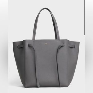 Celine Cabas Phantom small grey tote